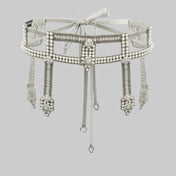 Teuta Beaded Luxury Statement Sash with Removable Bows - 4 Colors | Best Seller