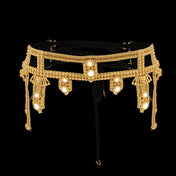 Object and Dawn Beaded Amaya Modular belt gold by object and dawn ghost image front view