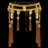 Amaya Luxury Beaded Modular Waist Belt w/ Removable Tassels - 4 Colors
