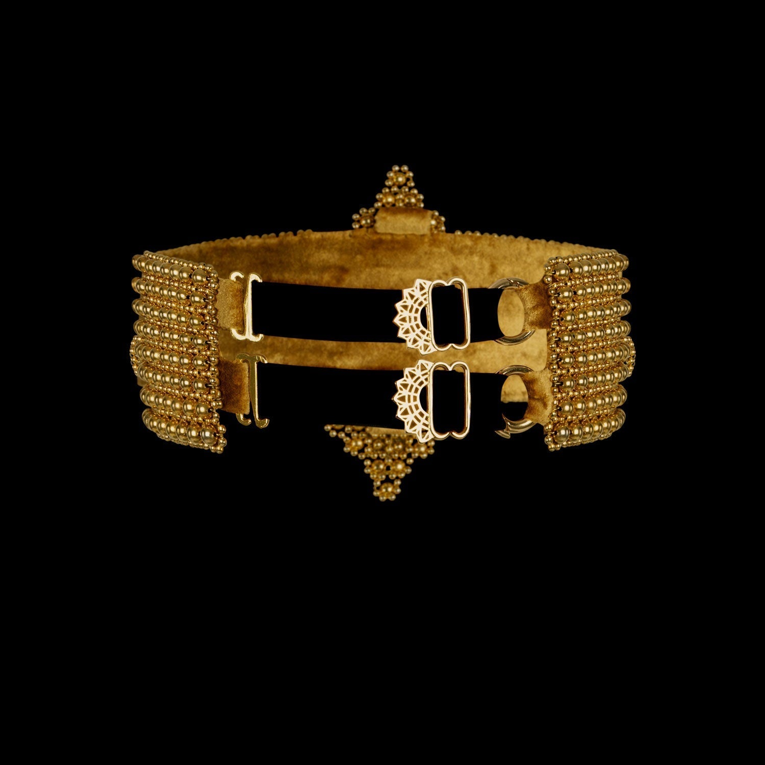 Elohim Modular Garter Band in Gold