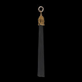 11" Gold Cap Polyester Tassel - 5 color variations