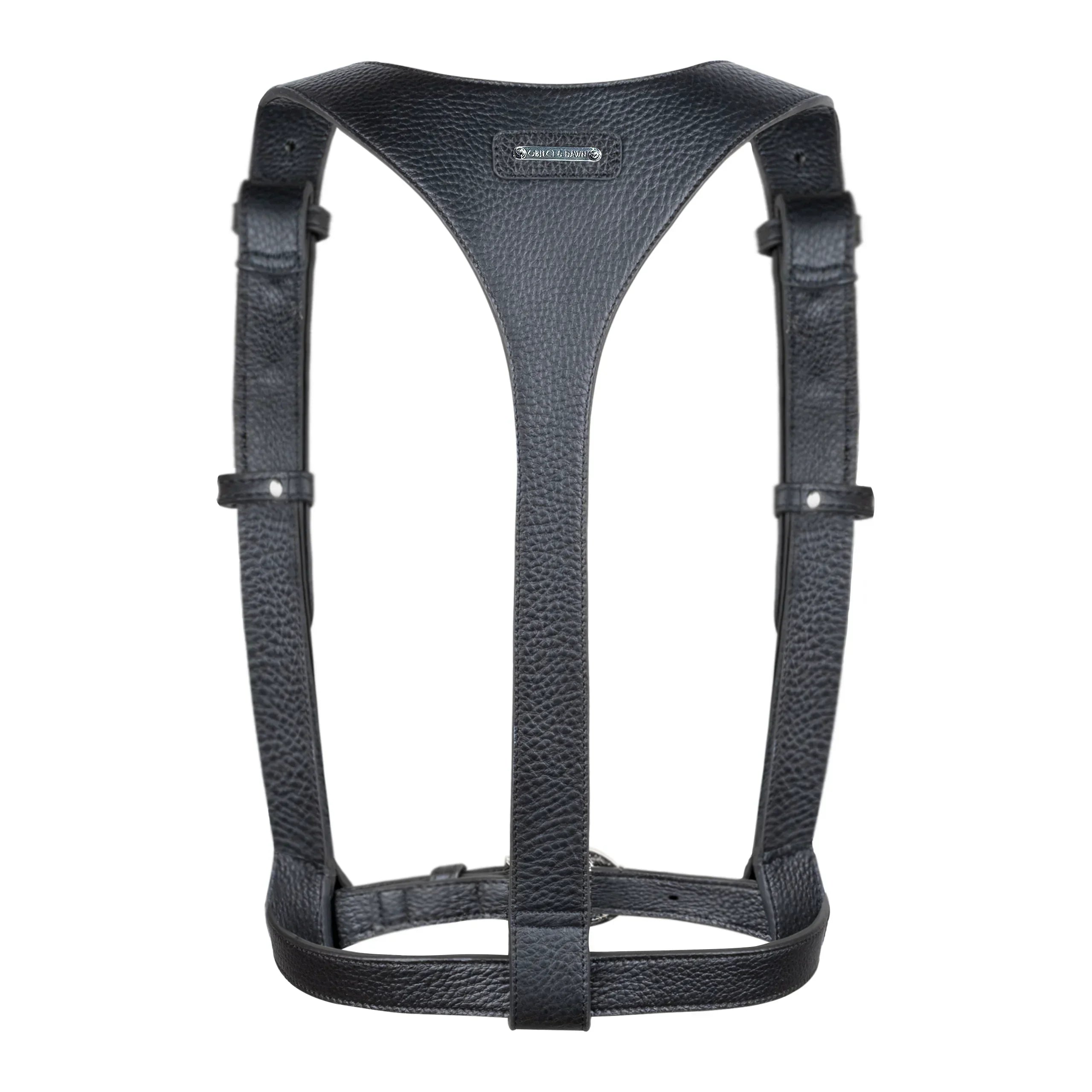 Luxury Modular Leather harness from object and dawn back view