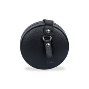 Zheng Yi Sao leather coin collections in black, ghost image in white background back view by Object and Dawn 