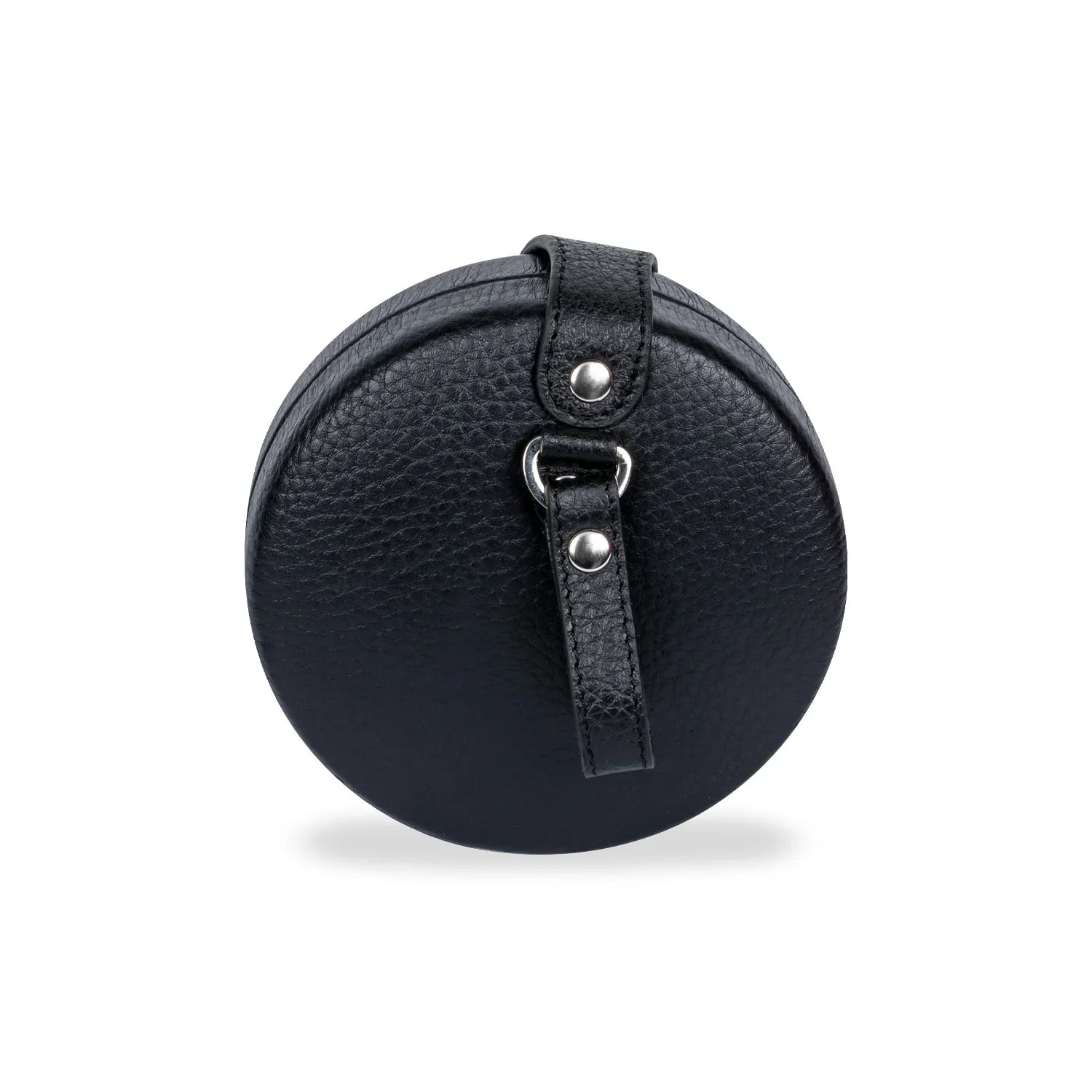 Zheng Yi Sao leather coin collections in black, ghost image in white background back view by Object and Dawn 